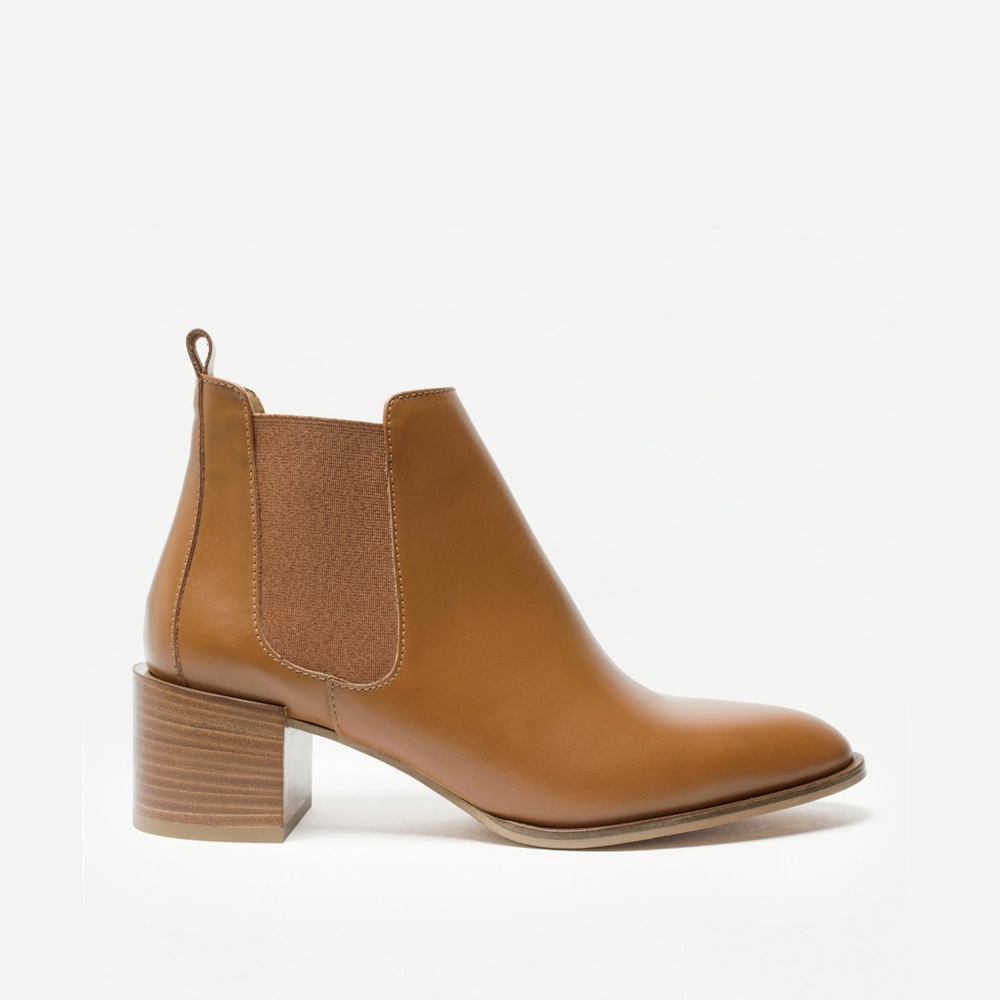 Everlane Heel Boot in Cognac Size 8